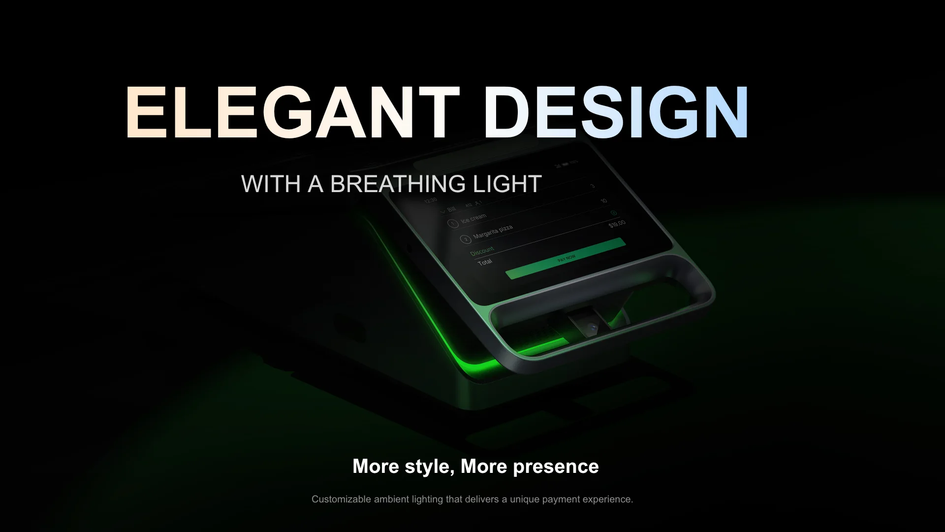 P7 Dual Max breathing light and industrial design