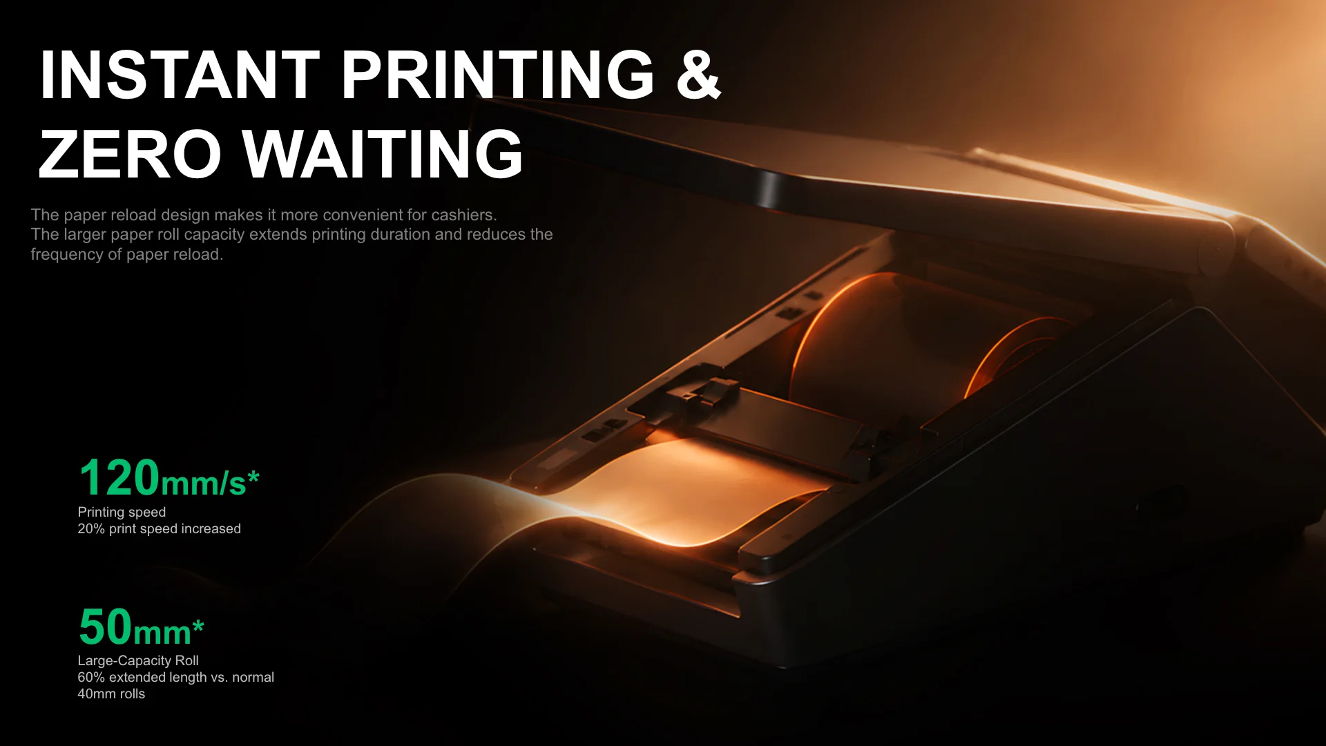 P7 Dual Max 120 millimetre per second printing