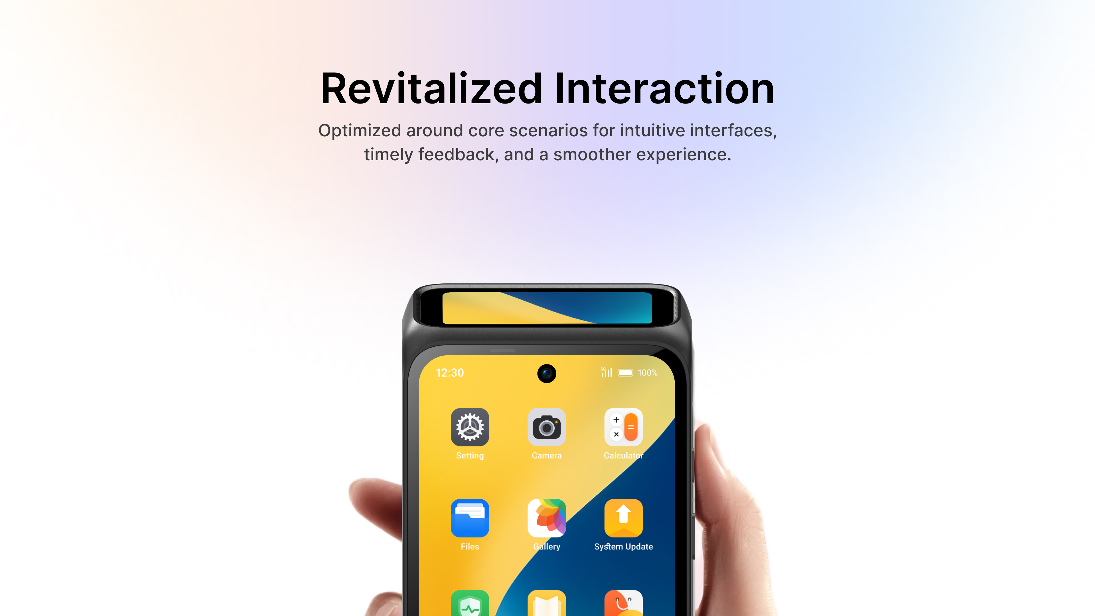 KozenOS interaction refresh on handheld terminals